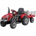 Peg Perego Case IH Magnum Tractor and Trailer 12-Volt Battery-Powered Ride-On   550633227